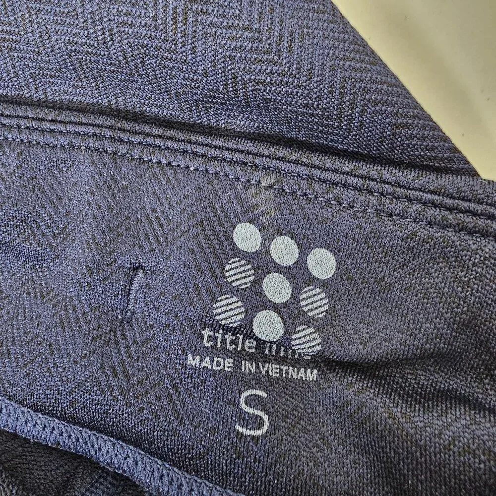 Title Nine S Navy Blue Eighth Day 2.0 Tights Athletic Leggings Gym Yoga Active - Picture 5 of 7